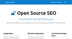 Desktop Screenshot of opensourceseo.org