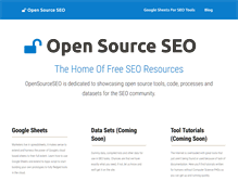 Tablet Screenshot of opensourceseo.org